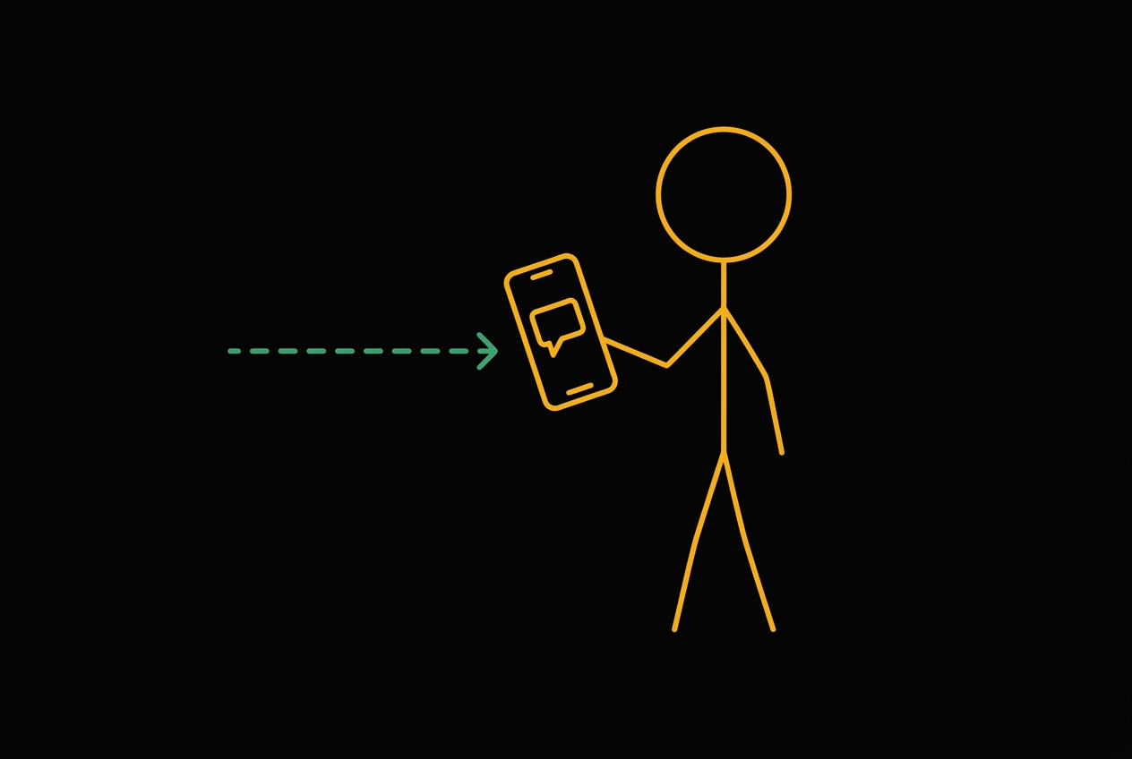 Lead flowing to operator's phone