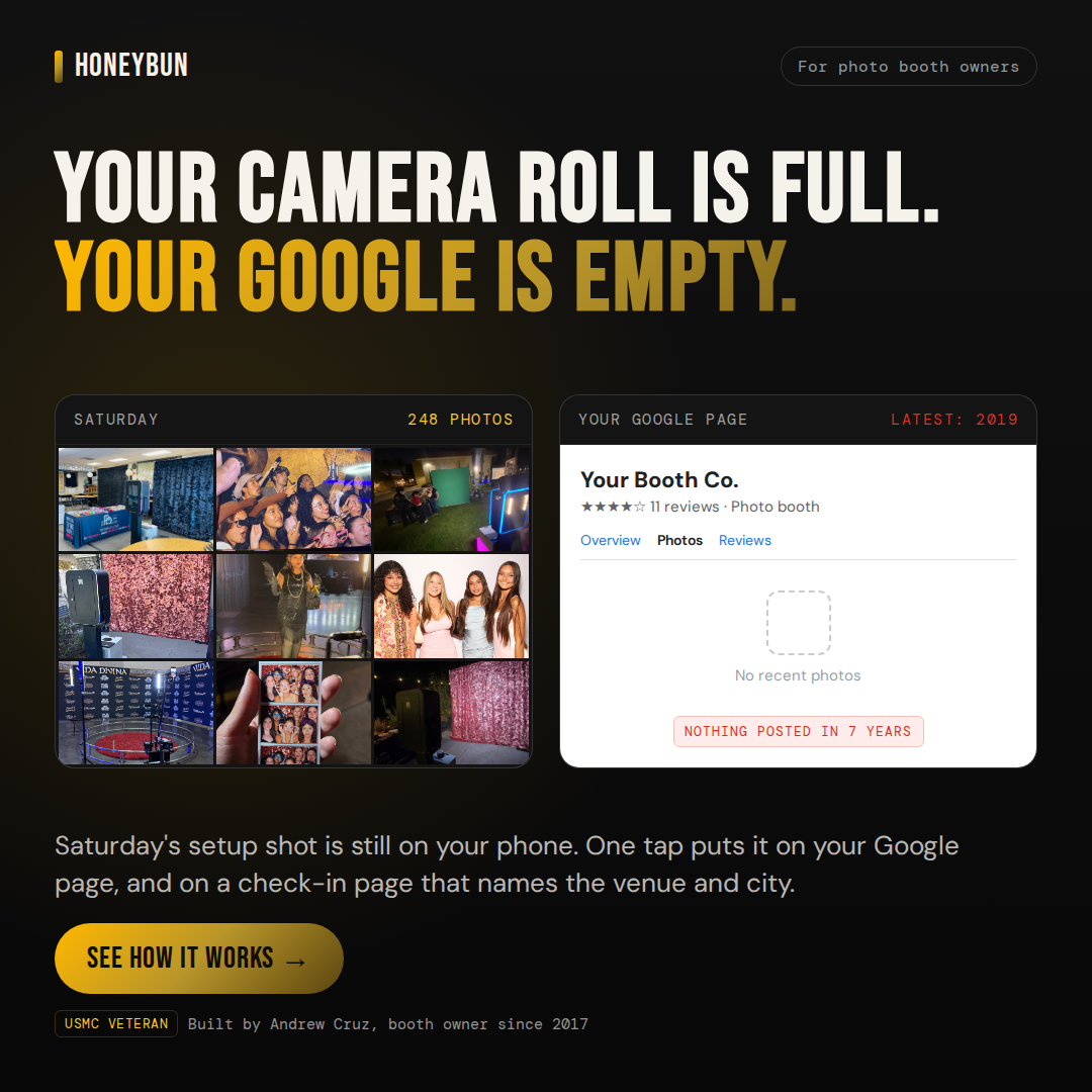 Ad: your camera roll is full, your Google is empty